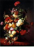 unknow artist Floral, beautiful classical still life of flowers.053 oil on canvas